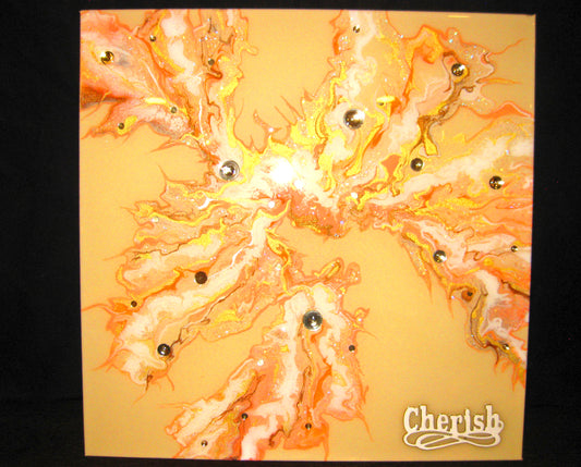 "Cherish the Moments"  16" x 16" x 1.5" Acrylic Painting