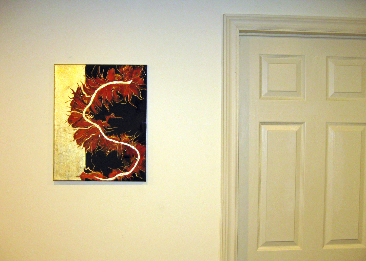 "Golden Dragon" 16" by 20" Acrylic Painting