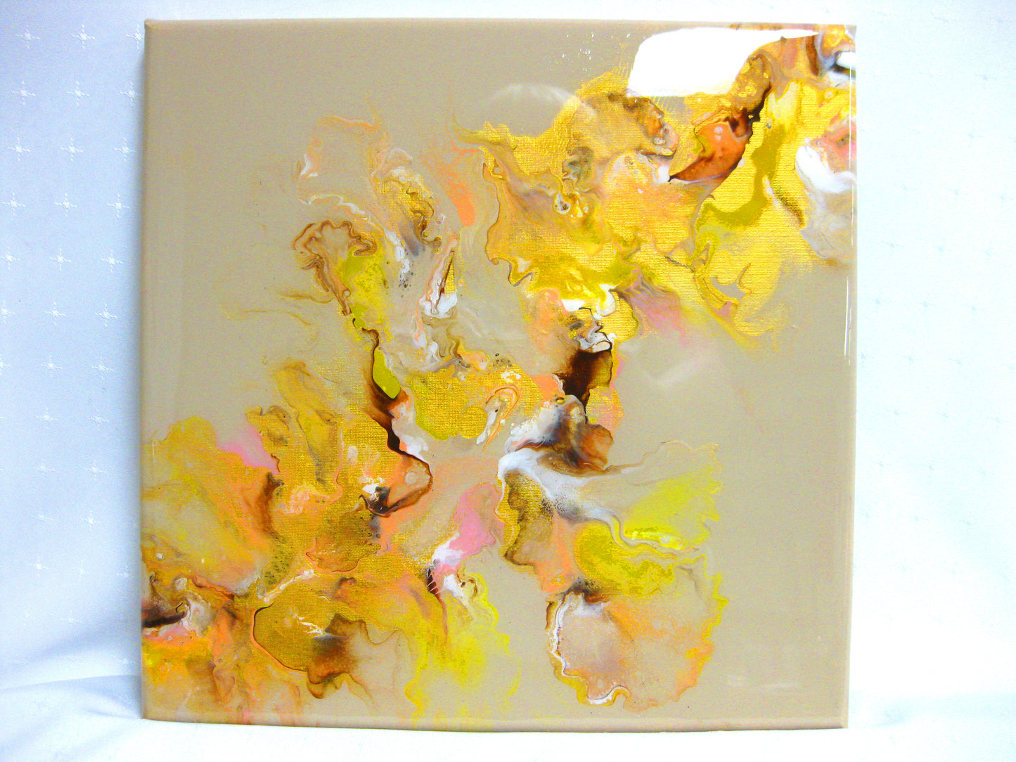 "Golden Peaches" - 12" by 12" Acrylic Painting