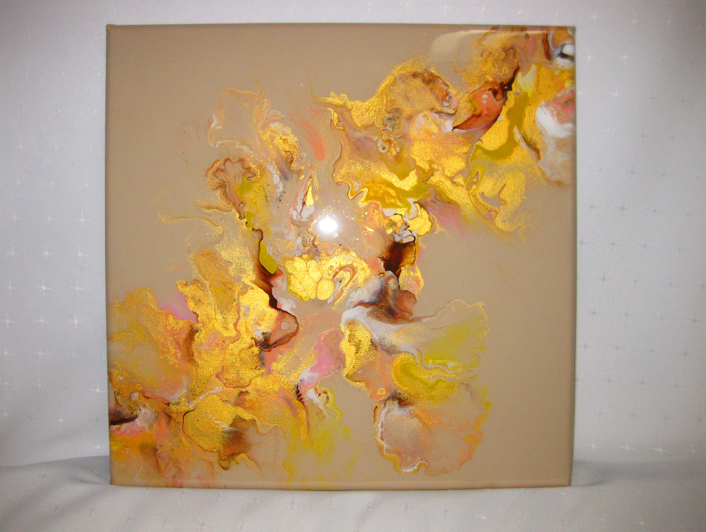 "Golden Peaches" - 12" by 12" Acrylic Painting