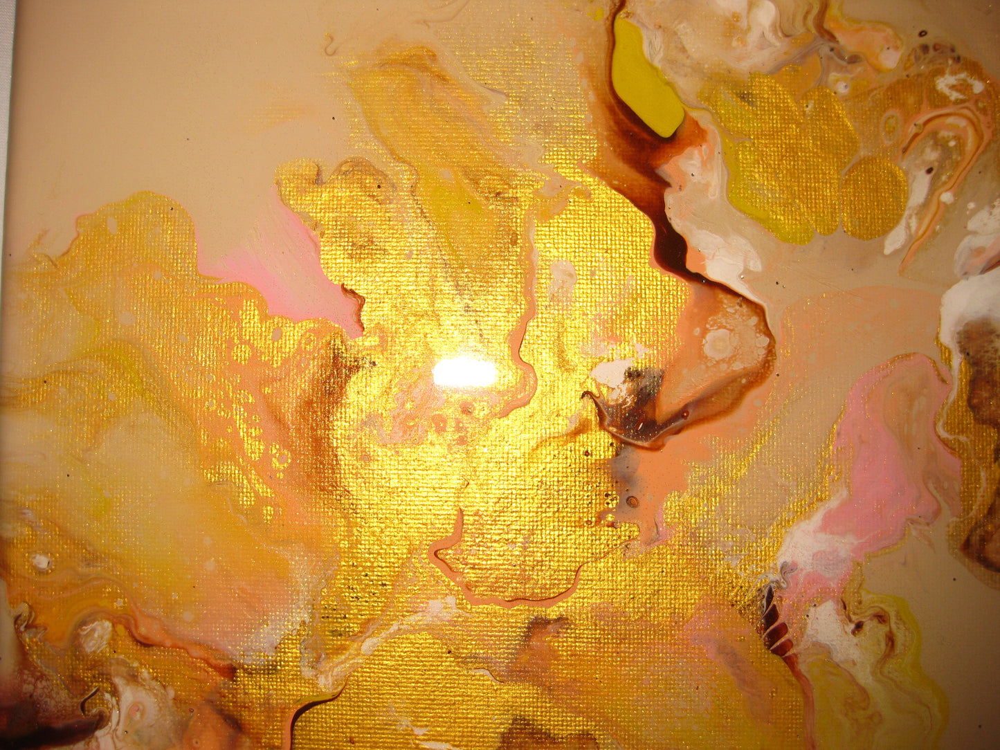 "Golden Peaches" - 12" by 12" Acrylic Painting