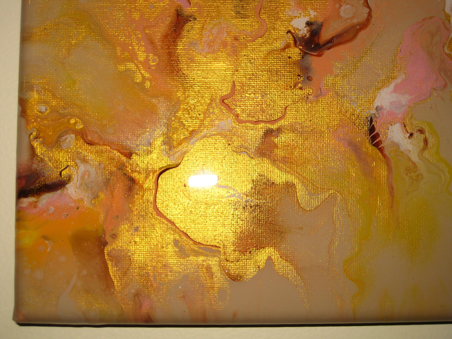 "Golden Peaches" - 12" by 12" Acrylic Painting