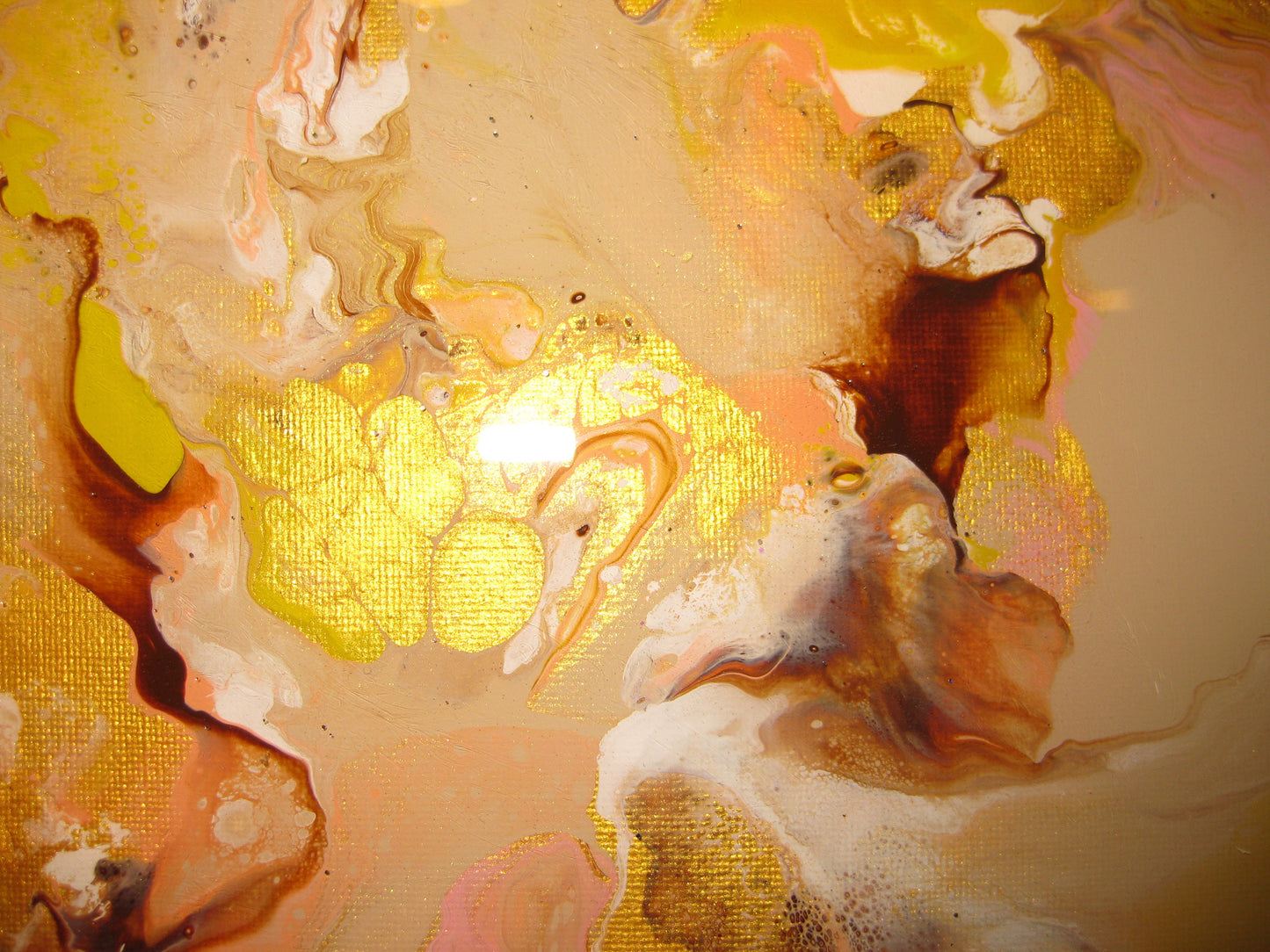 "Golden Peaches" - 12" by 12" Acrylic Painting