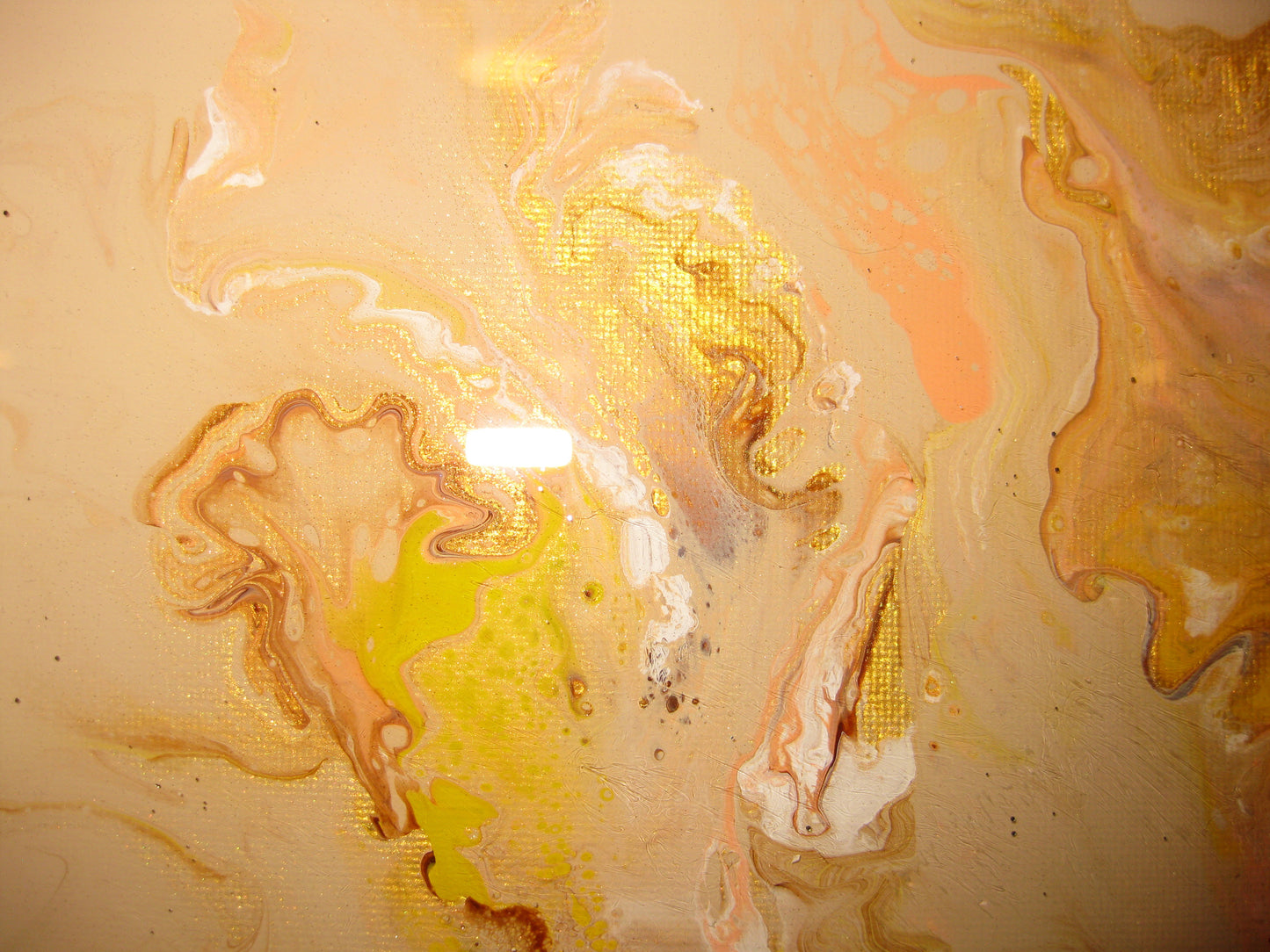 "Golden Peaches" - 12" by 12" Acrylic Painting