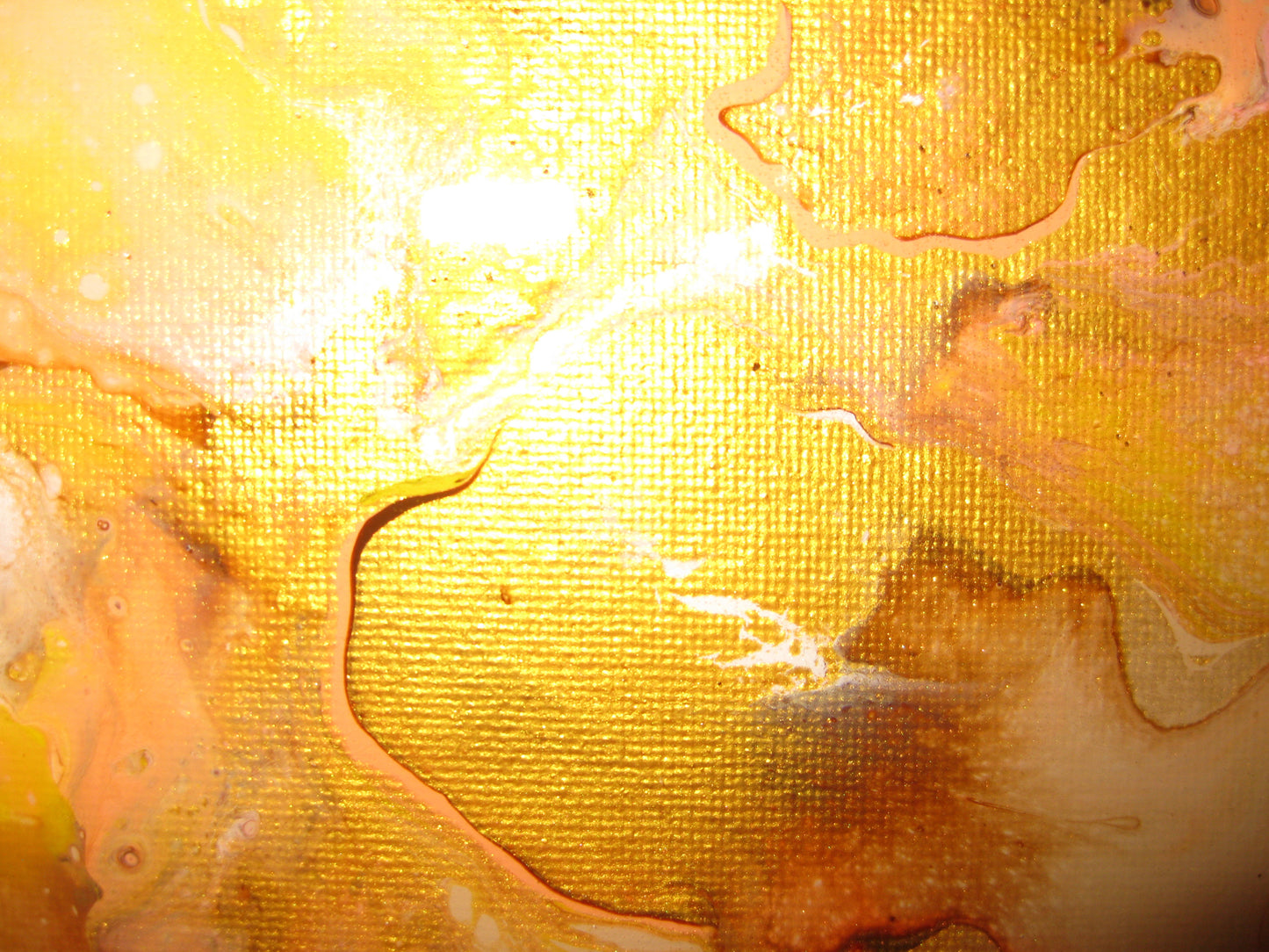 "Golden Peaches" - 12" by 12" Acrylic Painting