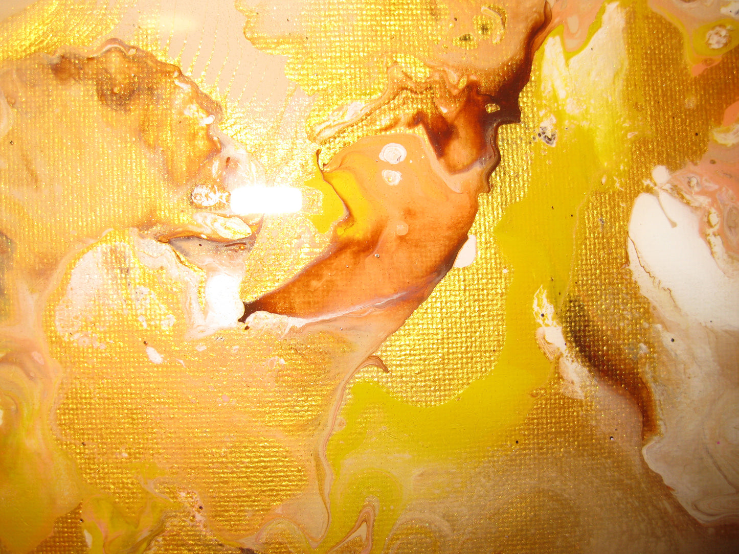 "Golden Peaches" - 12" by 12" Acrylic Painting