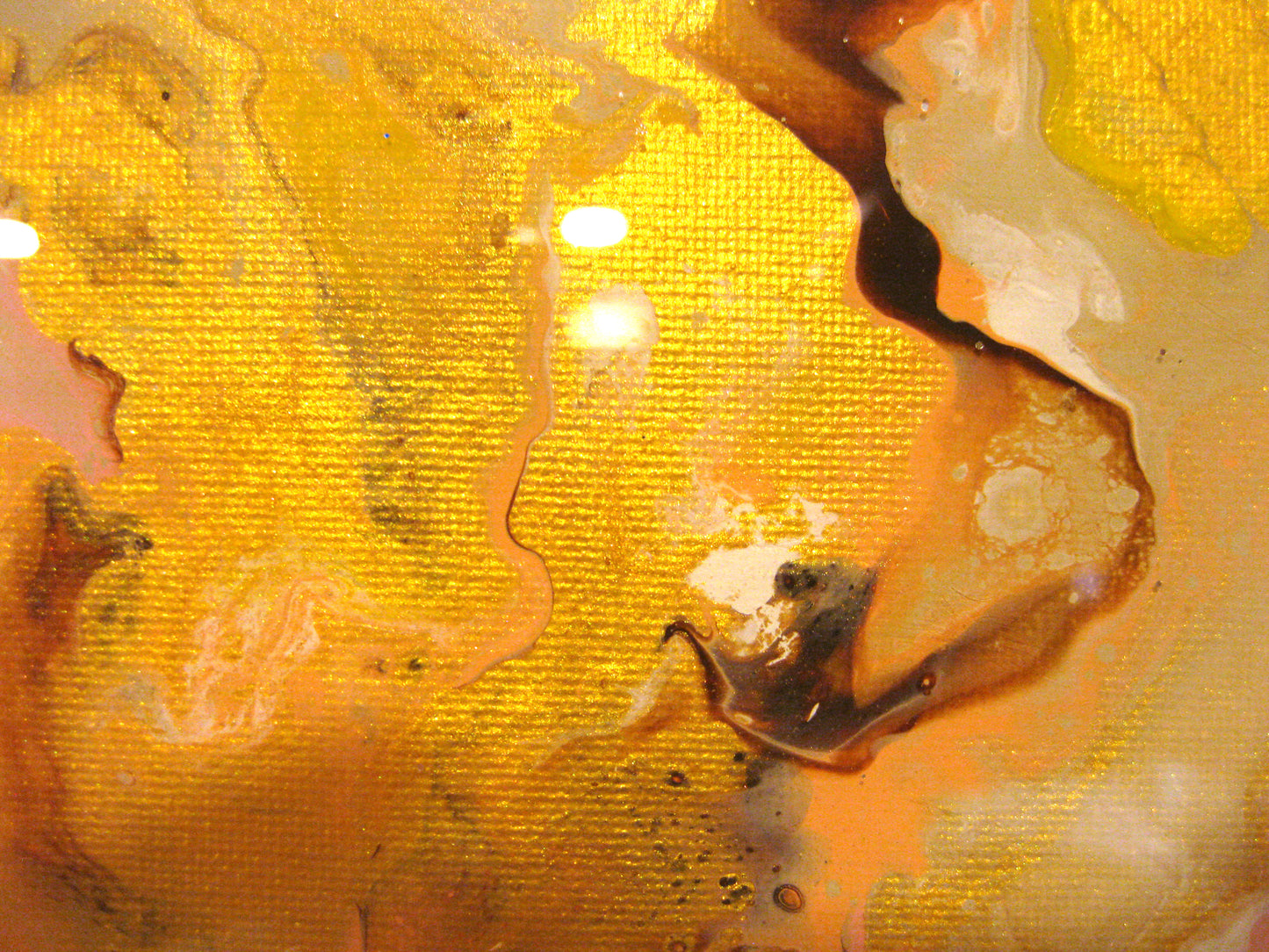 "Golden Peaches" - 12" by 12" Acrylic Painting