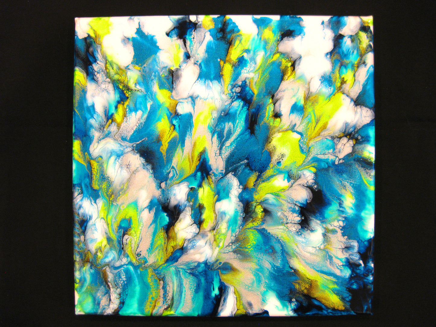 "Ocean Flowers" - 12" by 12" Acrylic Painting