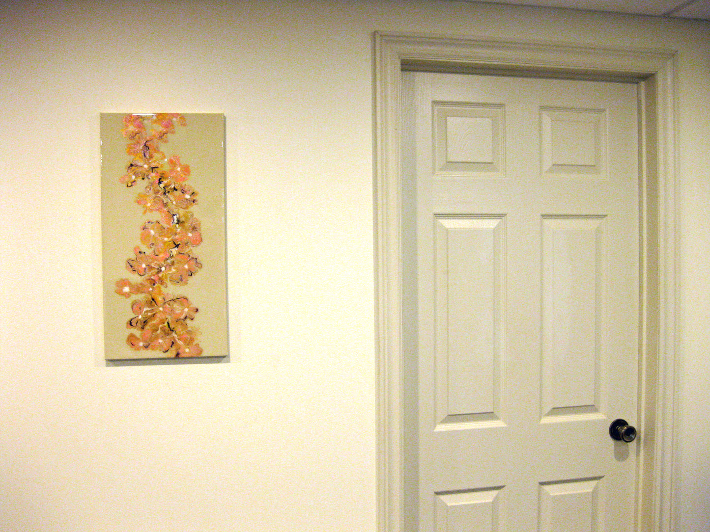 "Peachy Posies" 12" x 24" Acrylic Painting
