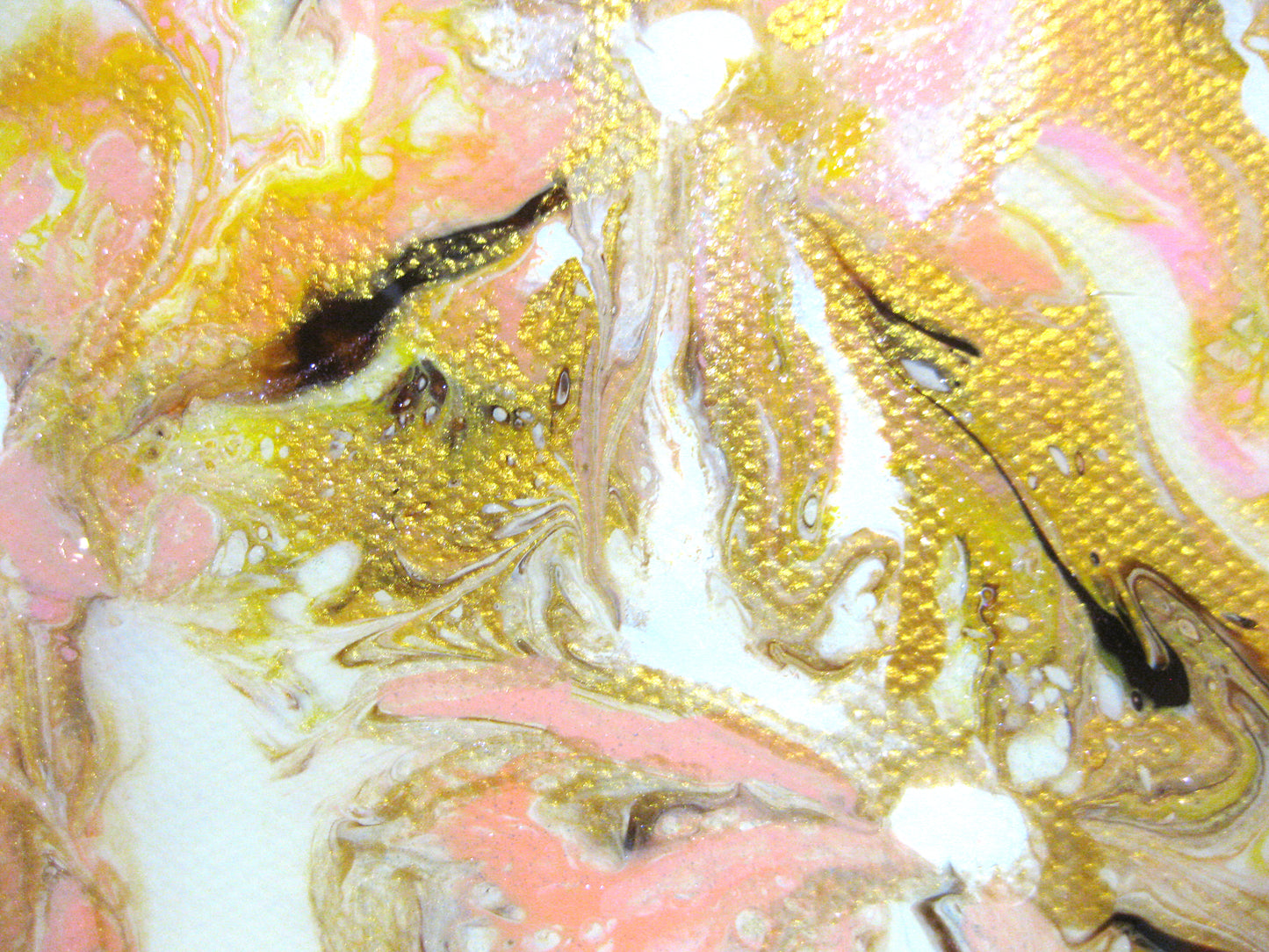 "Peachy Posies" 12" x 24" Acrylic Painting