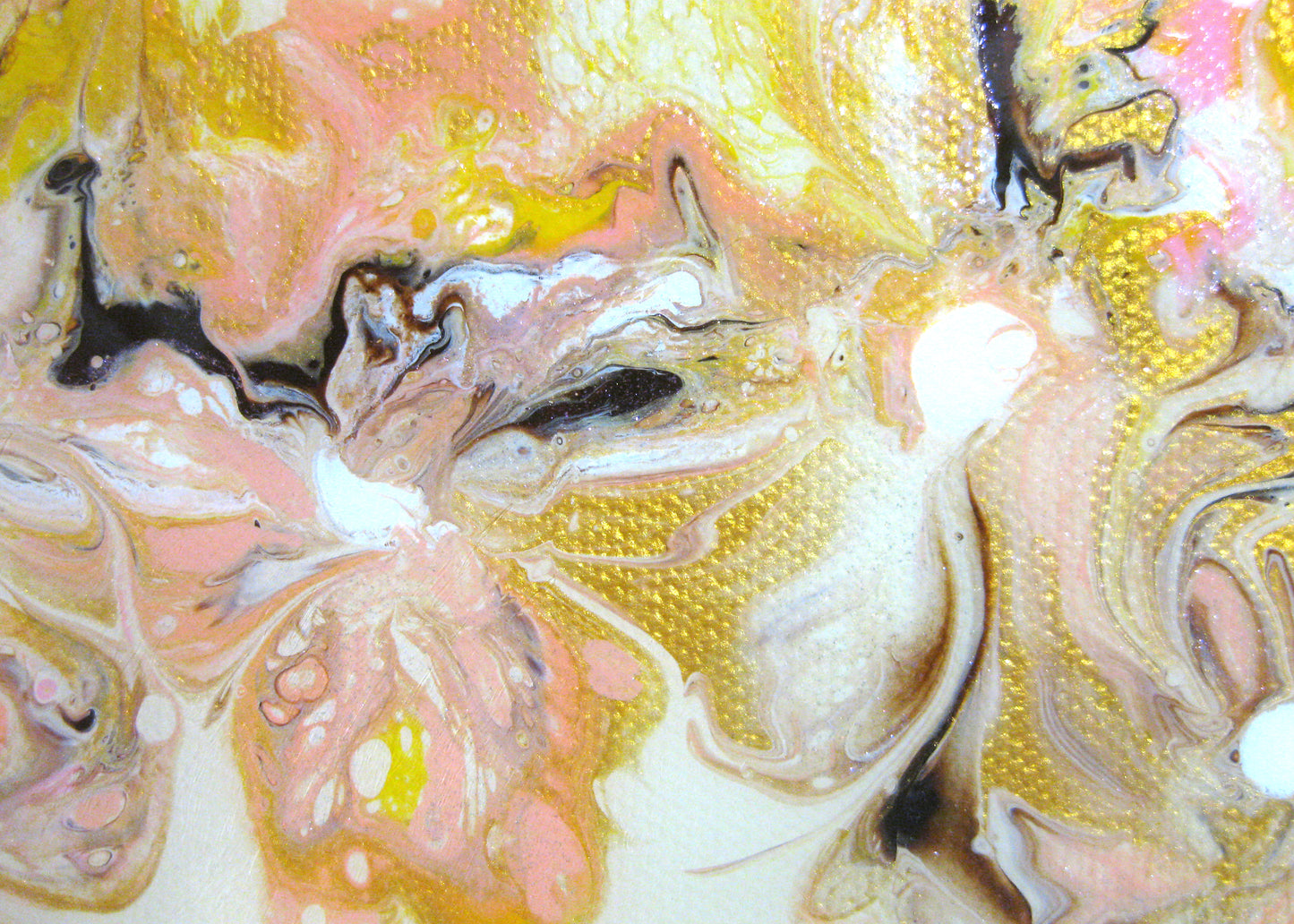 "Peachy Posies" 12" x 24" Acrylic Painting