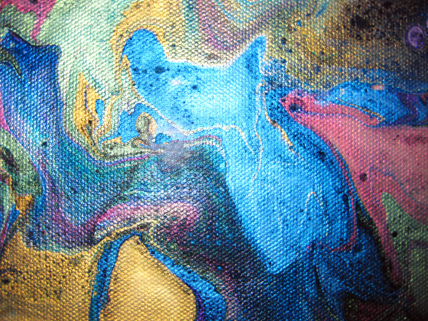 "Pearl Frenzy" - 10" x 10" Acrylic Painting