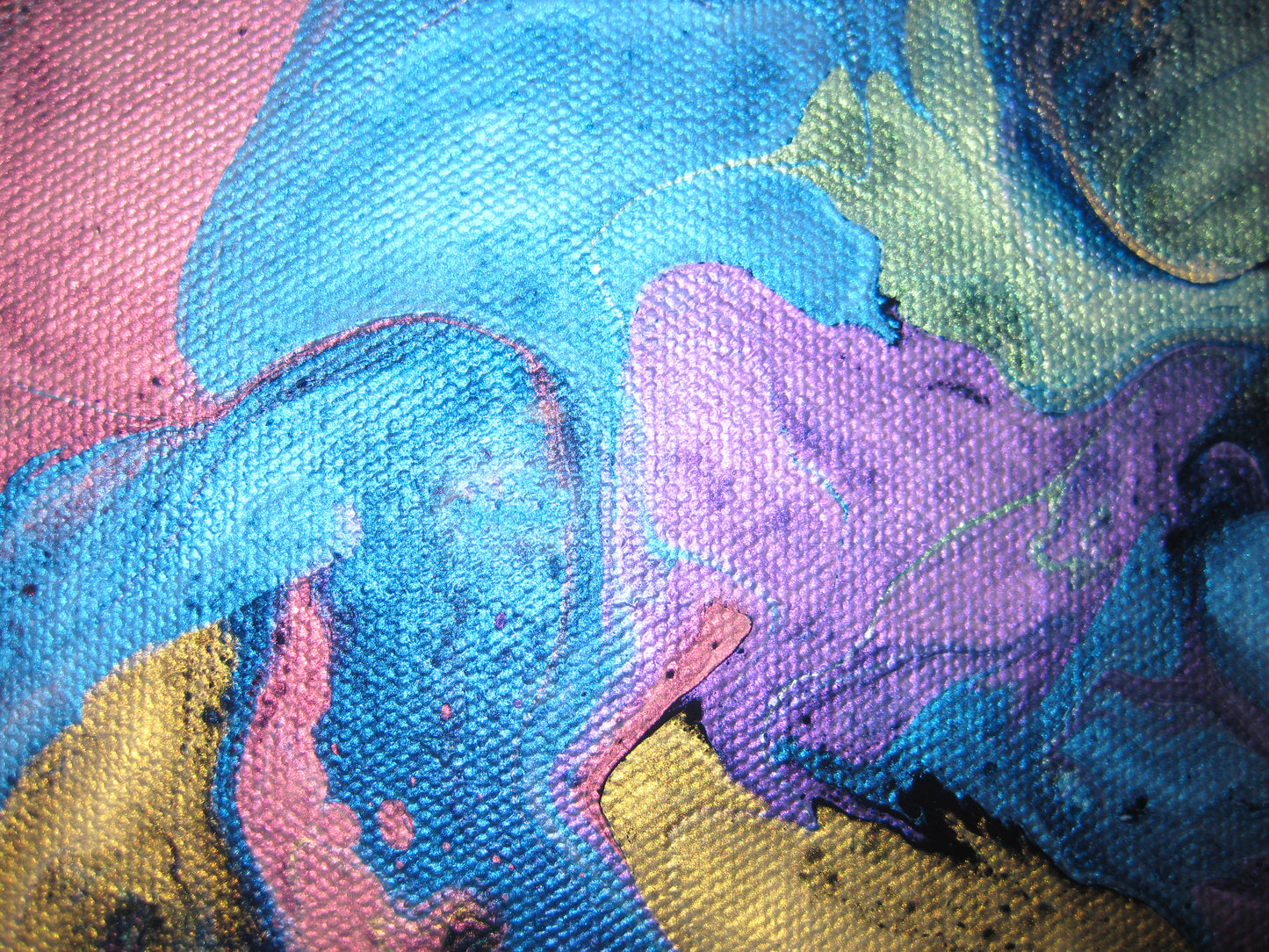 "Pearl Frenzy" - 10" x 10" Acrylic Painting