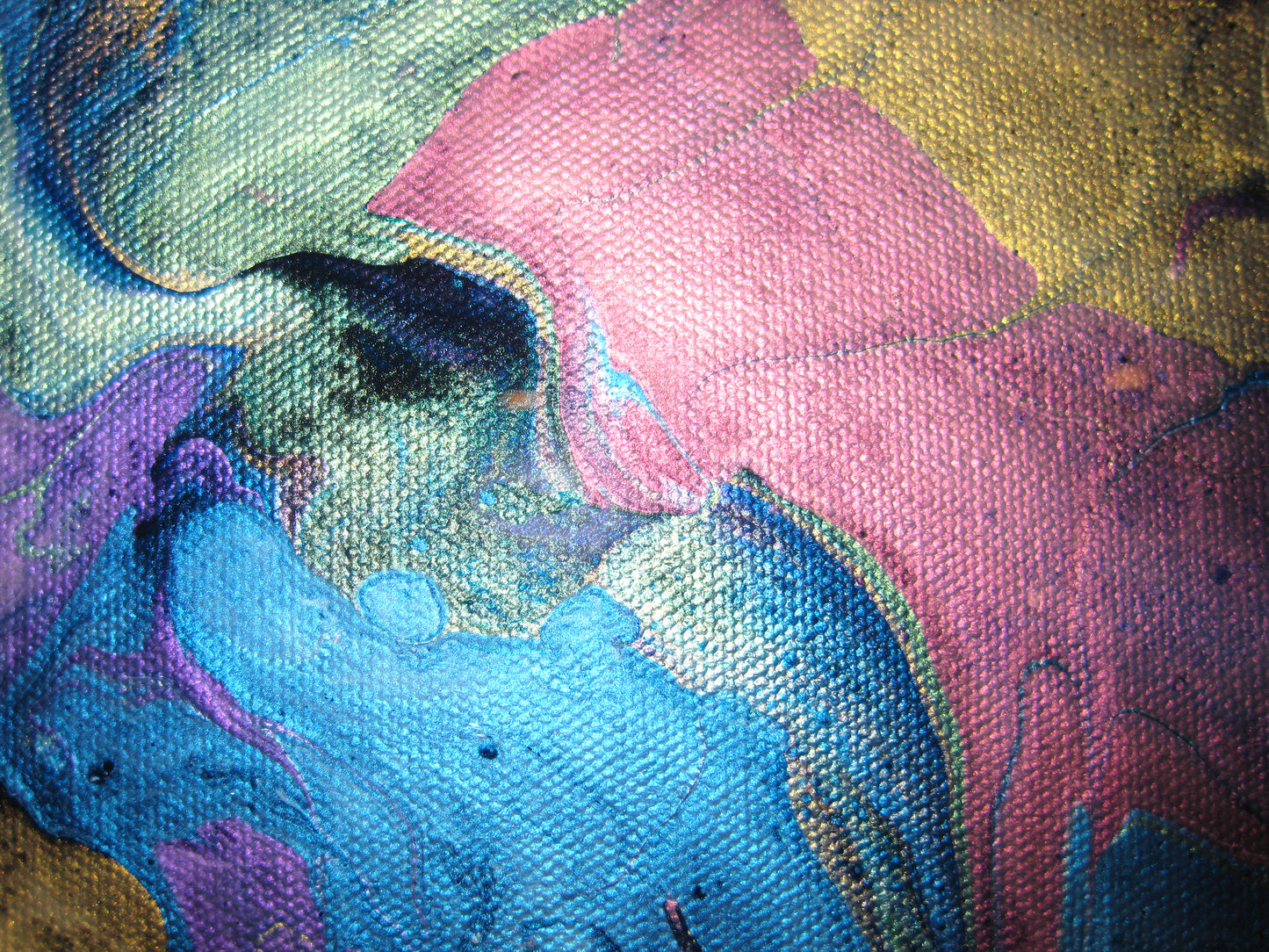"Pearl Frenzy" - 10" x 10" Acrylic Painting