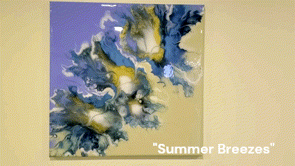 "Summer Breezes" 18" x 18" Acrylic Painting