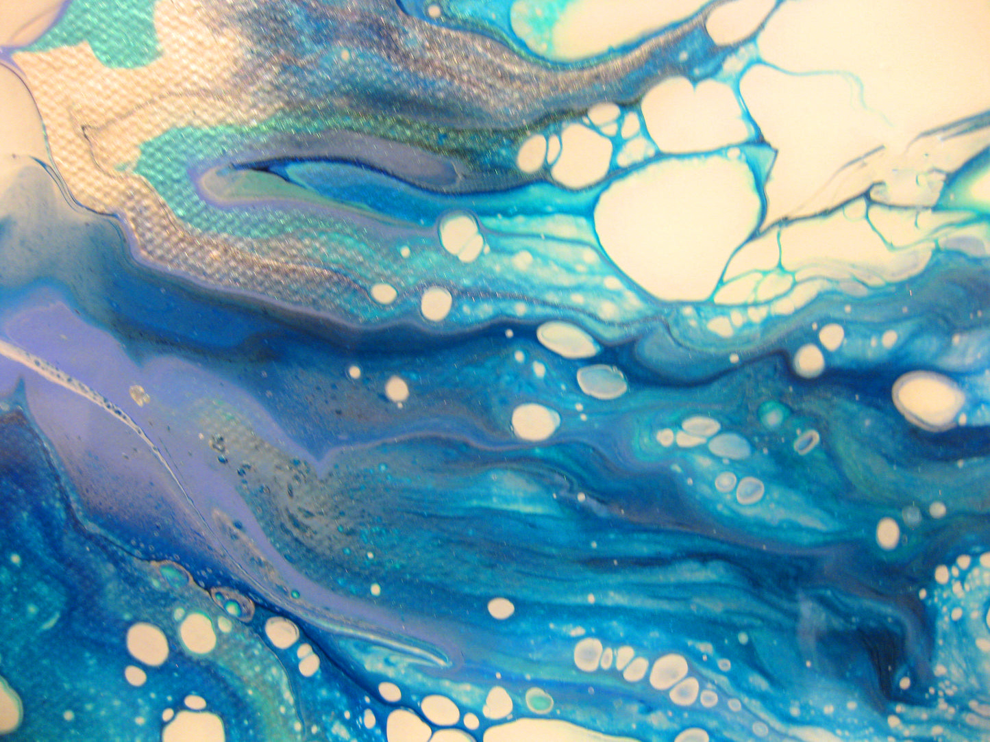 "Waves of Blue" 20" by 24" Acrylic Painting