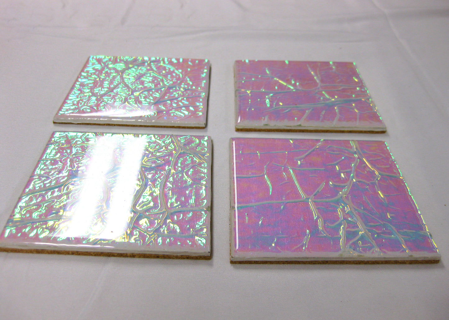 Coasters - Holographic Collection - "Aurora" - Square set of 4