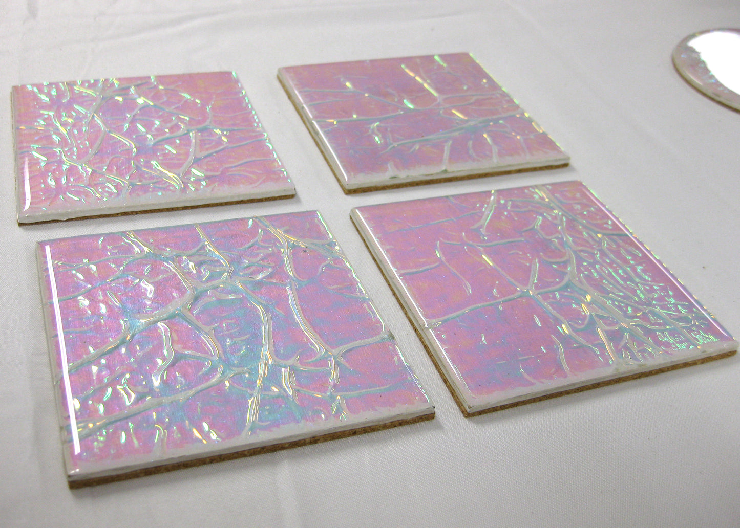 Coasters - Holographic Collection - "Aurora" - Square set of 4