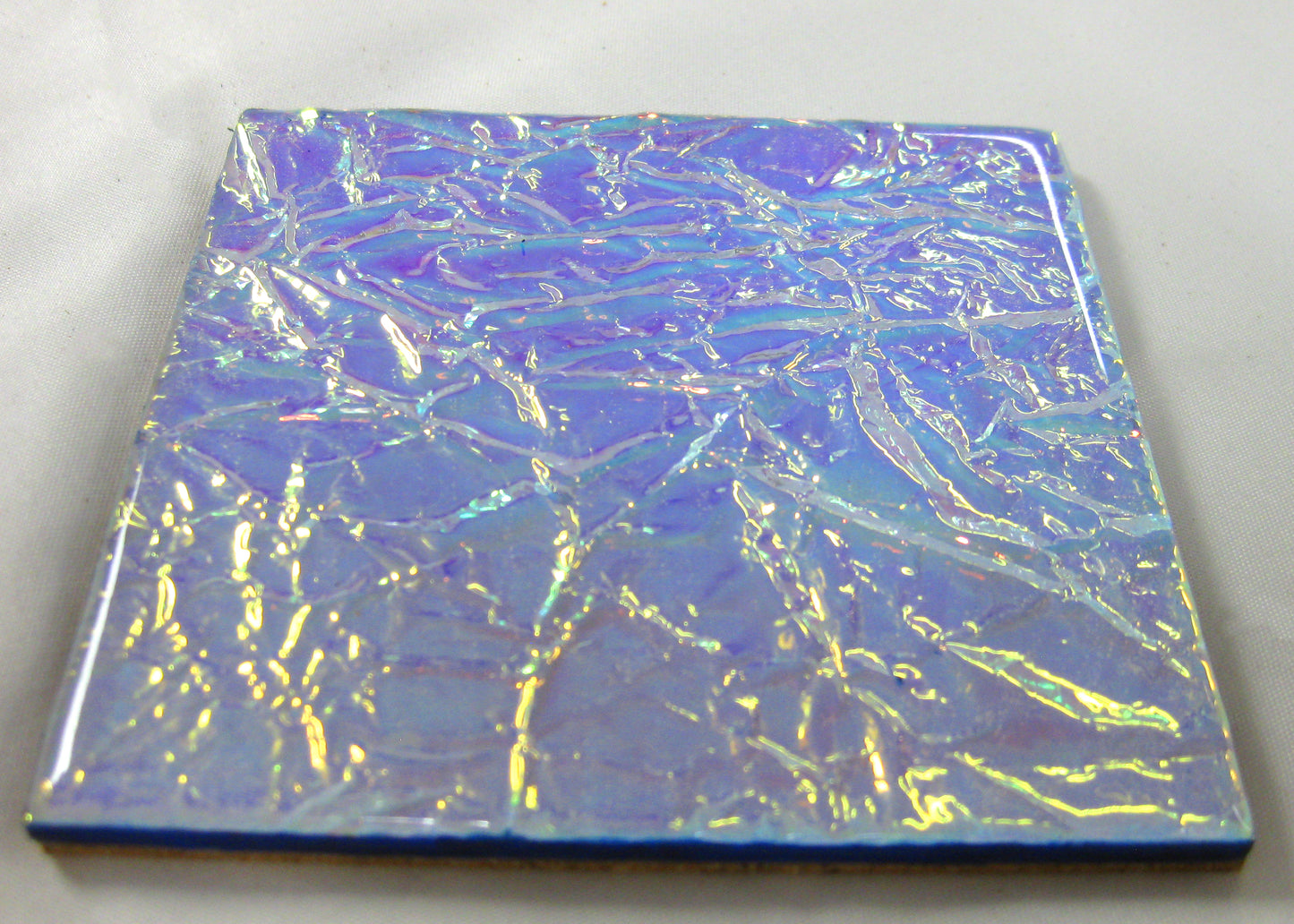 Coasters - Holographic Collection - "Aurora Blue" - Square set of 4