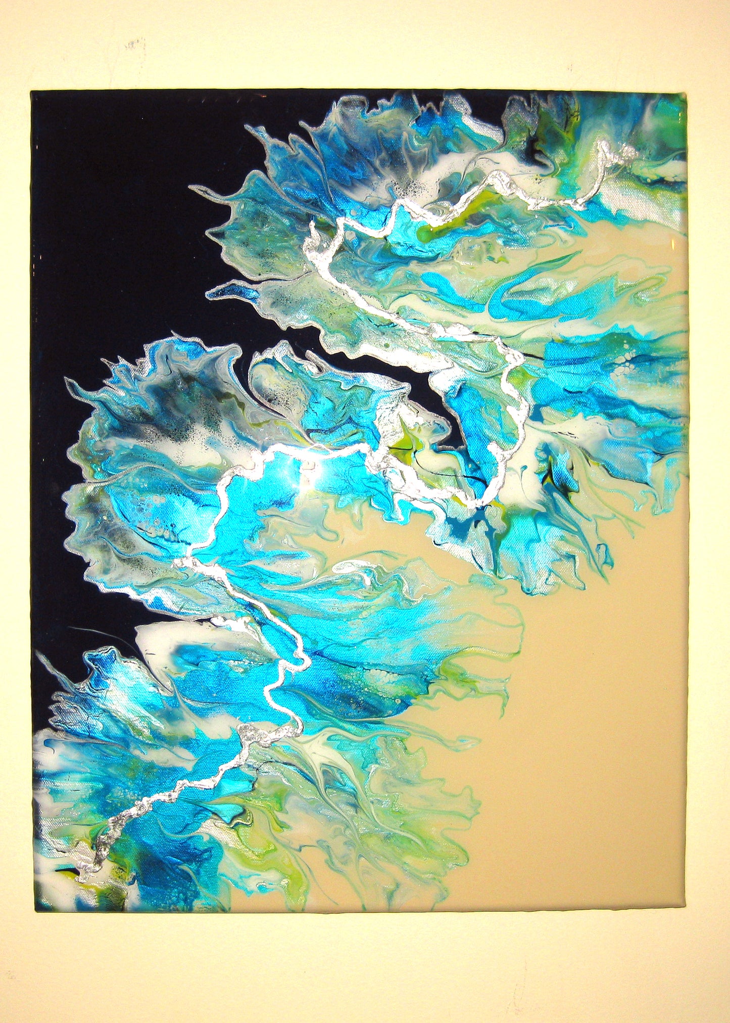 "Blue Dragon" 16" by 20" Acrylic Painting