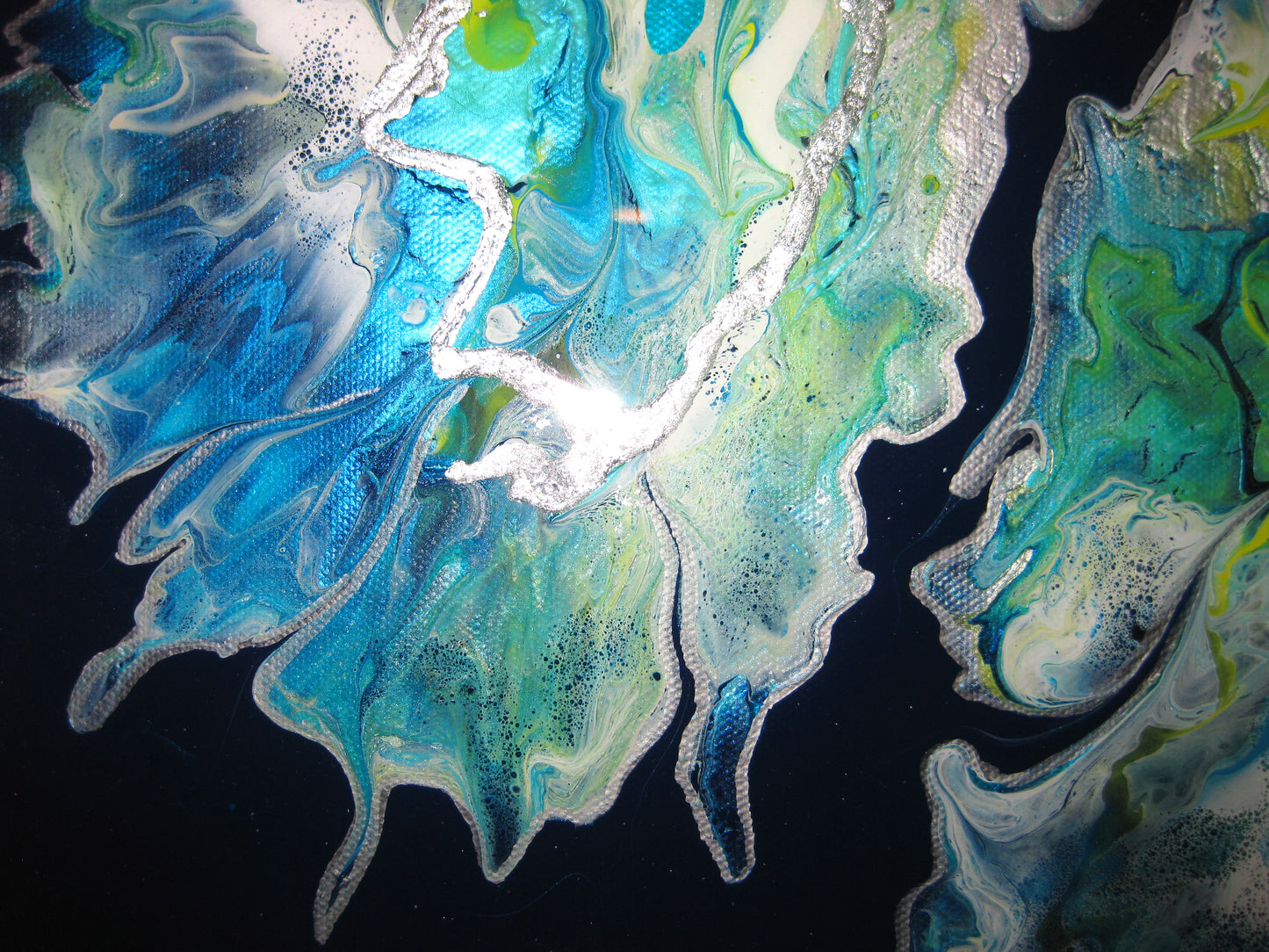 "Blue Dragon" 16" by 20" Acrylic Painting