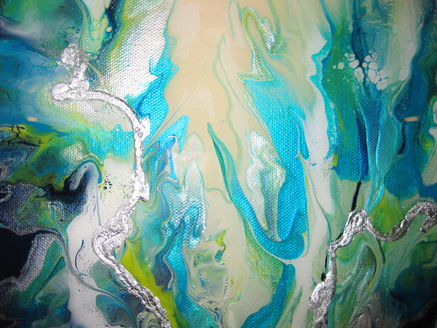 "Blue Dragon" 16" by 20" Acrylic Painting