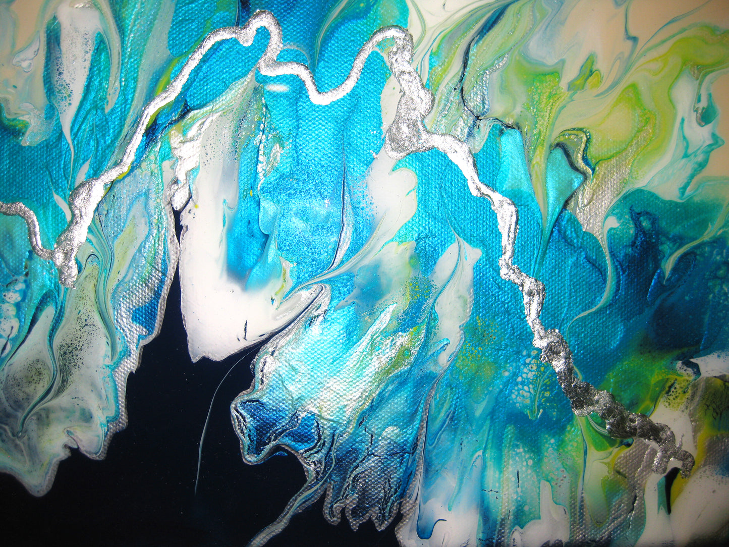 "Blue Dragon" 16" by 20" Acrylic Painting