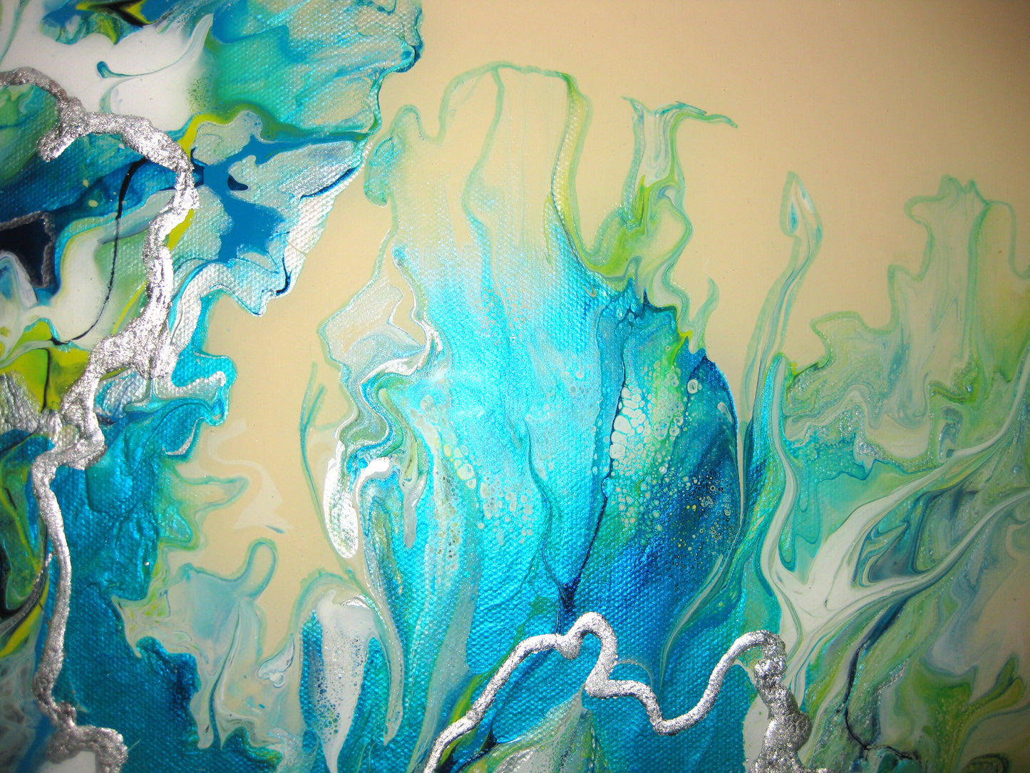 "Blue Dragon" 16" by 20" Acrylic Painting