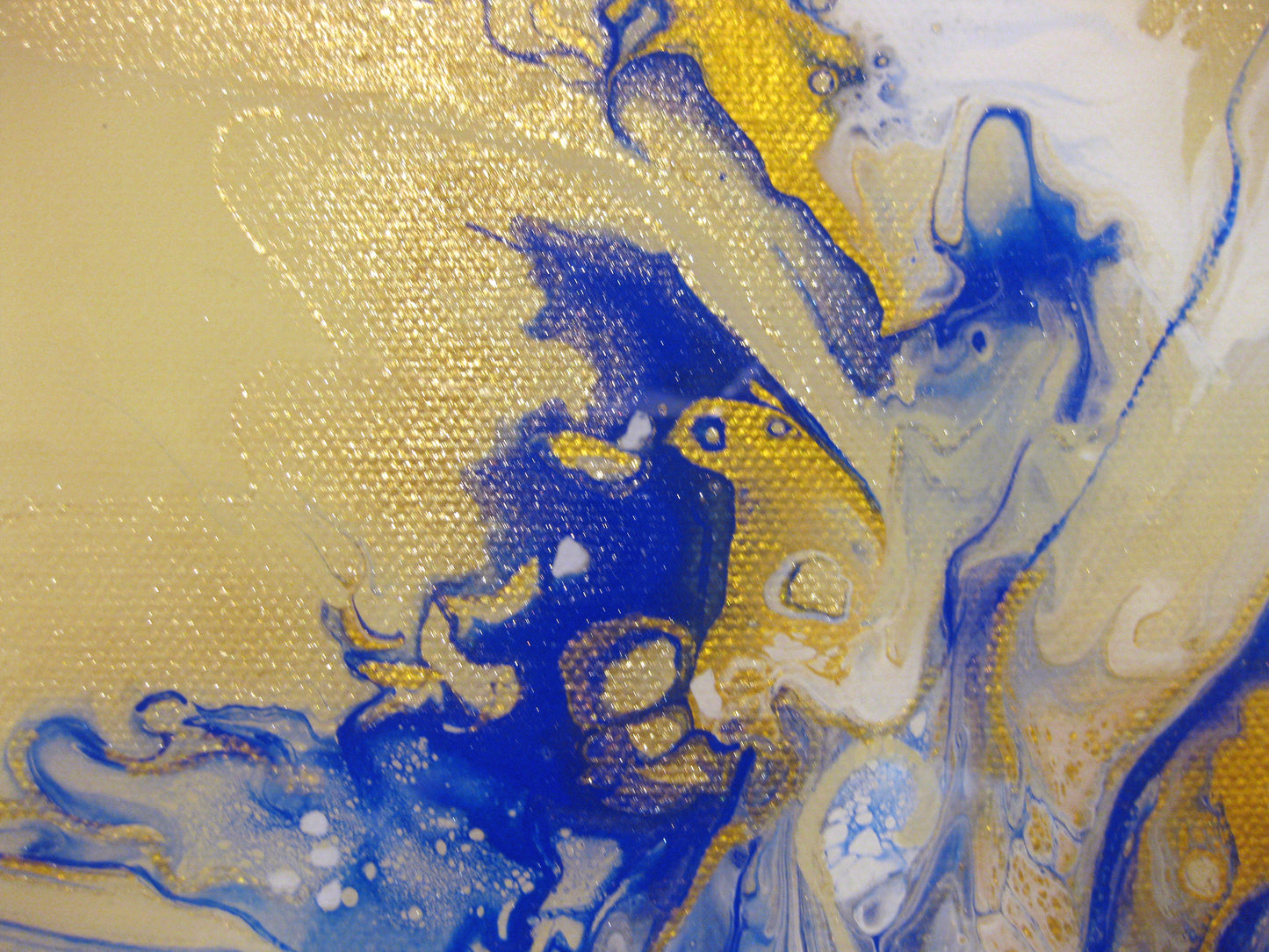 "Champagne Blues" 12" by 24" by 1.5" Acrylic Painting