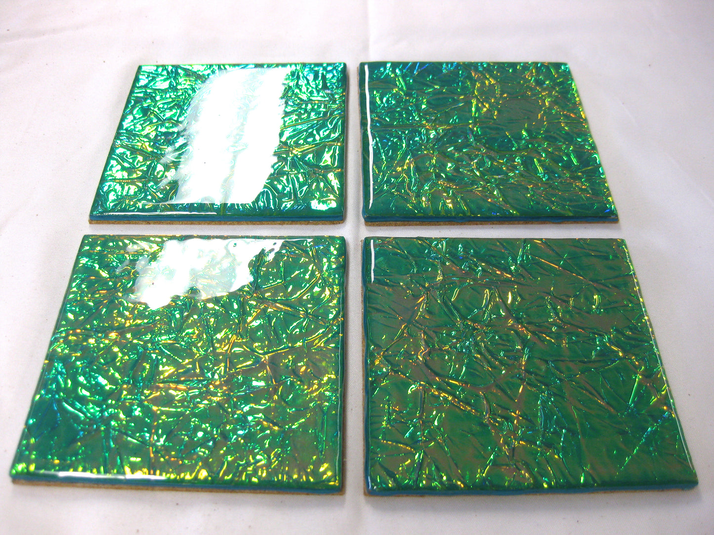 Coasters - Holographic Collection - "Dandelion" -  Square set of 4