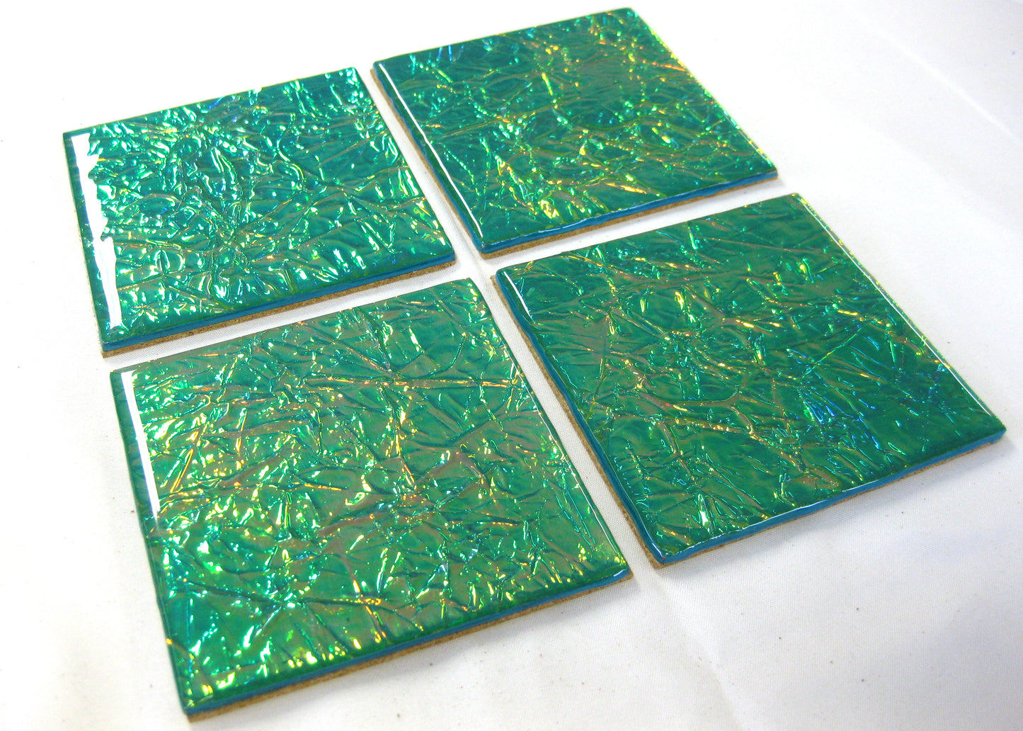 Coasters - Holographic Collection - "Dandelion" -  Square set of 4