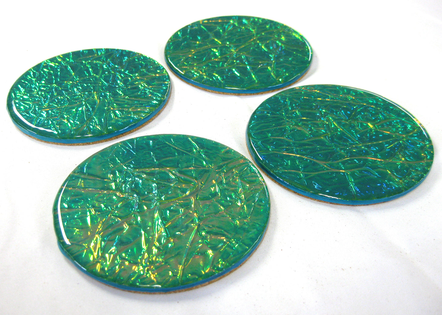 Coasters - Holographic Collection - "Dandelion" -  Round set of 4