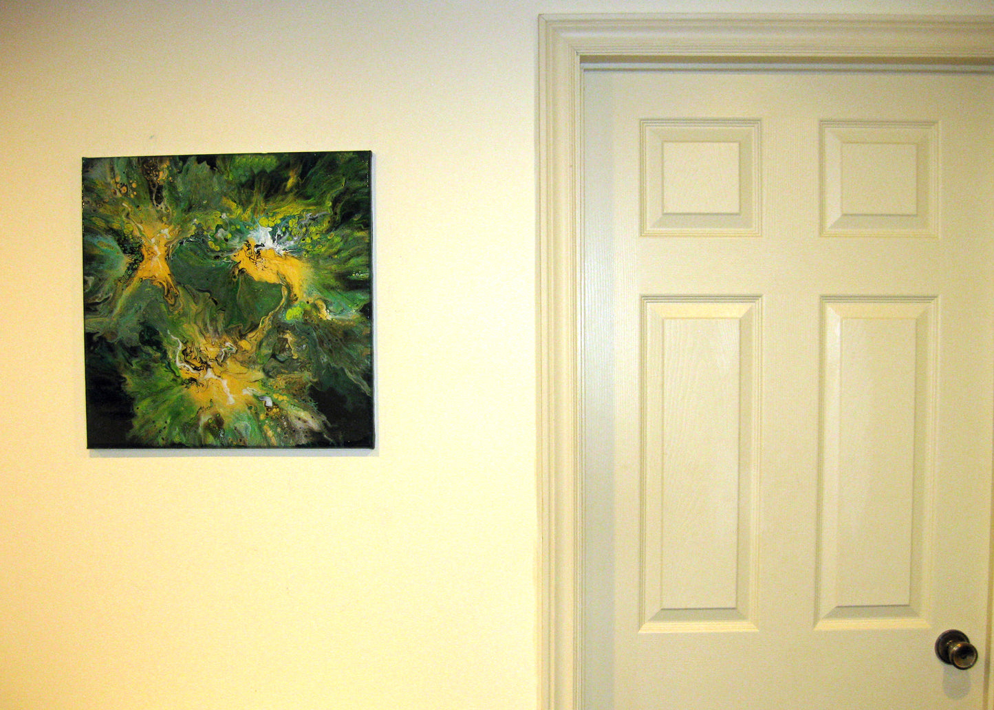 "Green Frenzy" - 20" by 20" Acrylic Painting