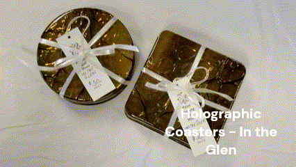 Coasters - Holographic Collection - "In The Glen" - Round set of 4