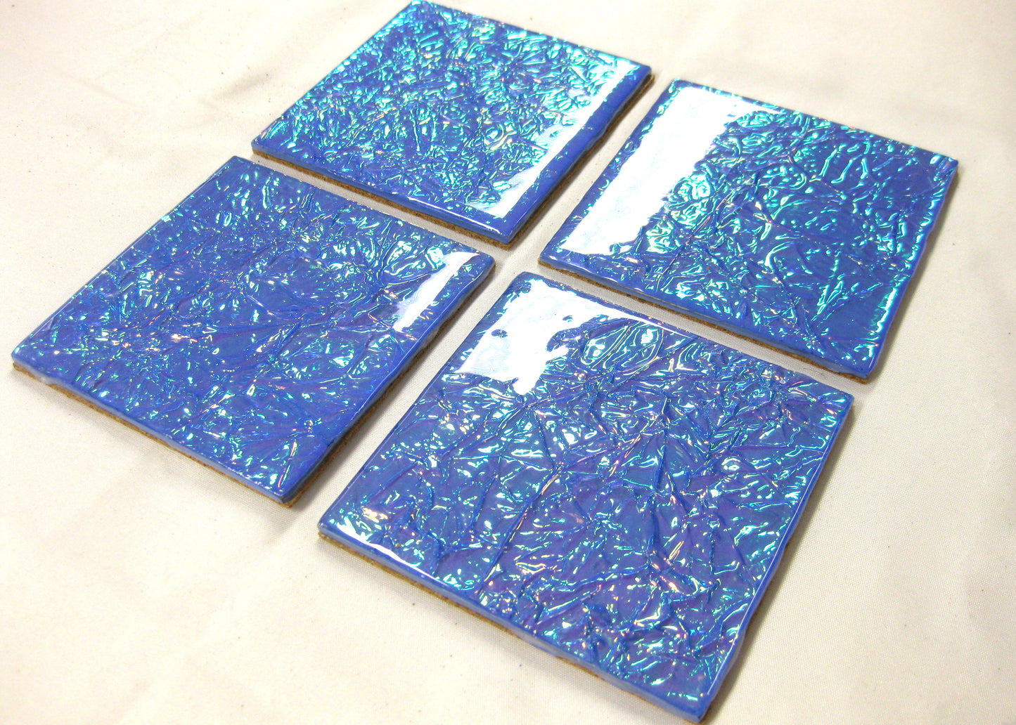 Coasters - Holographic Collection - "Krista's Eyes" - Square set of 4