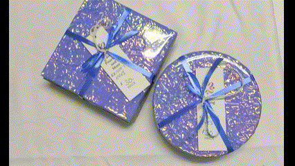 Coasters - Holographic Collection - "Krista's Eyes" - Round set of 4