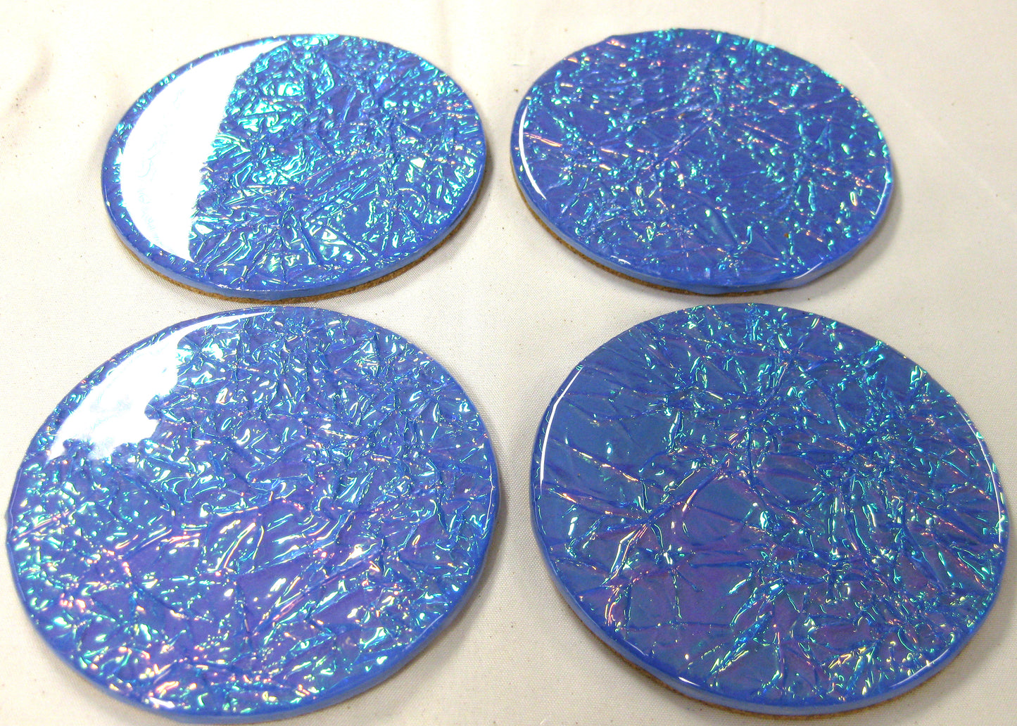 Coasters - Holographic Collection - "Krista's Eyes" - Round set of 4