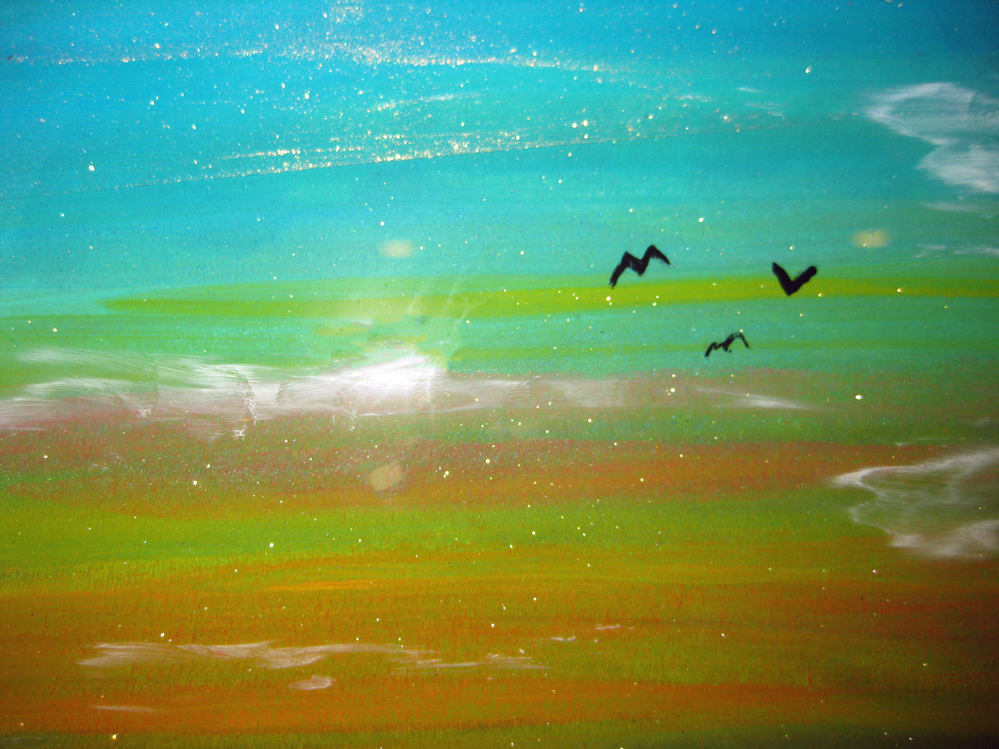 Silhouettes - "Lighting the Way Home" - 11" x 14" Acrylic Painting