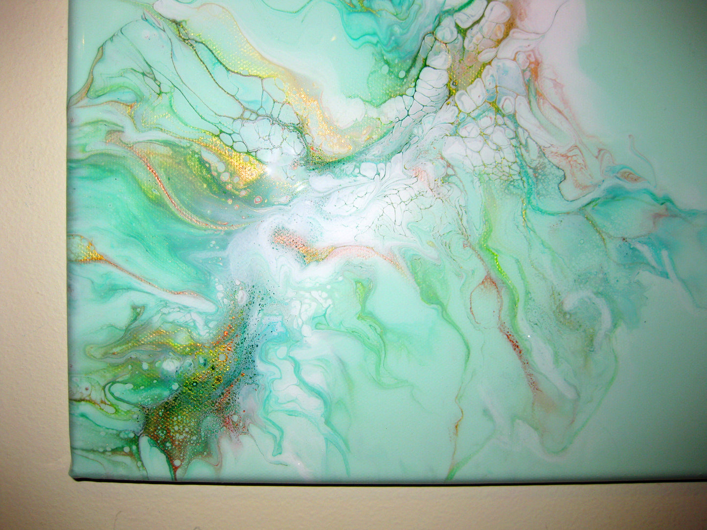 "Misty Greens" 16" by 20" Acrylic Painting
