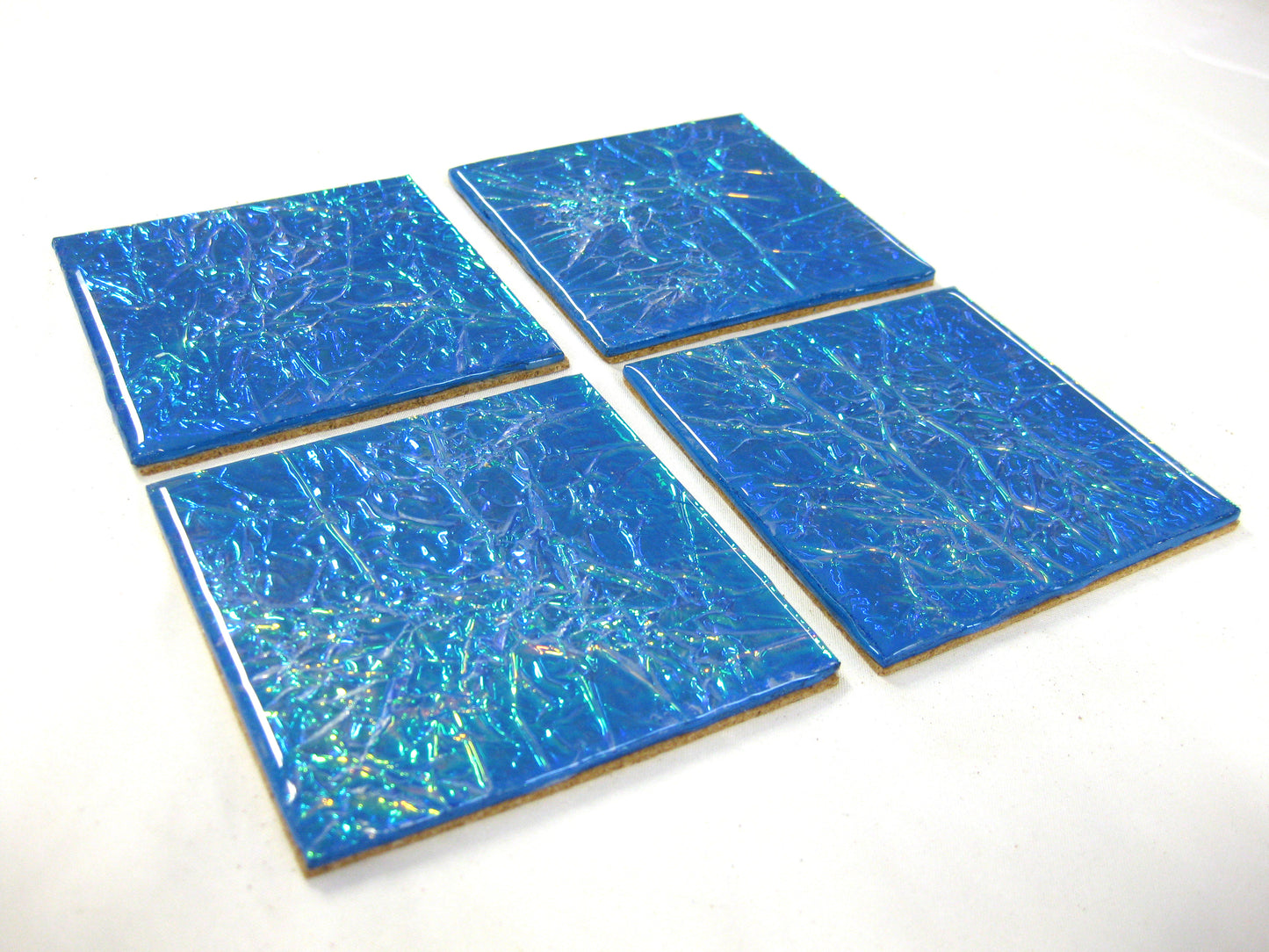 Coasters - Holographic Collection - "Mother of Pearl" - Square set of 4