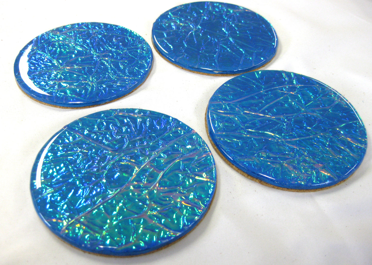 Coasters - Holographic Collection - "Mother of Pearl" -  Round set of 4