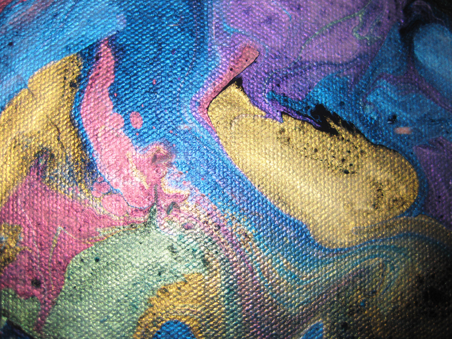 "Pearl Frenzy" - 10" x 10" Acrylic Painting