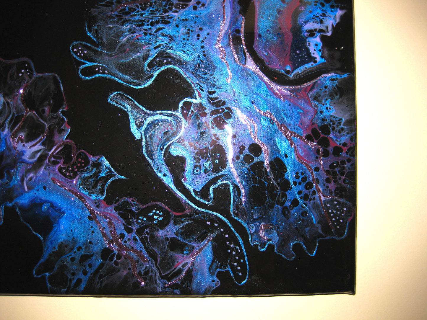 "Purple Lightning" 16" by 20" Acrylic Painting