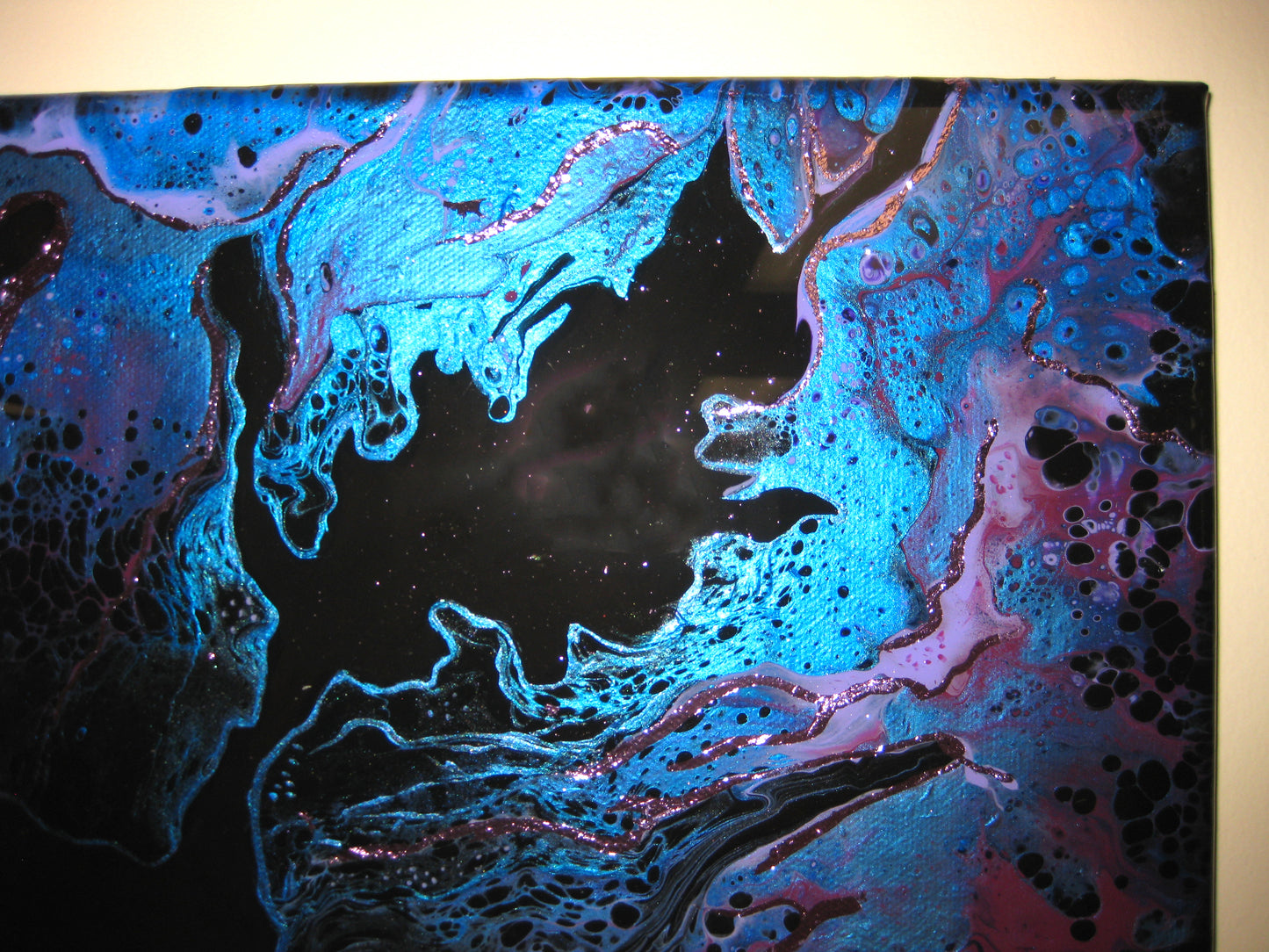 "Purple Lightning" 16" by 20" Acrylic Painting