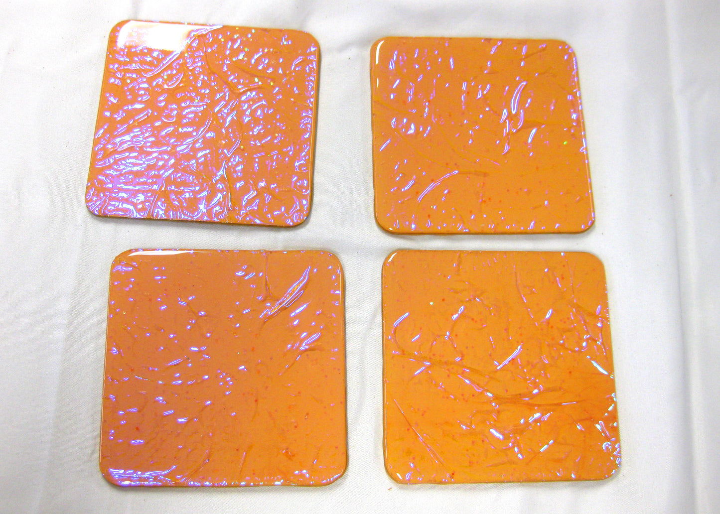 Coasters - Holographic Collection - "Sunkissed" - Square set of 4
