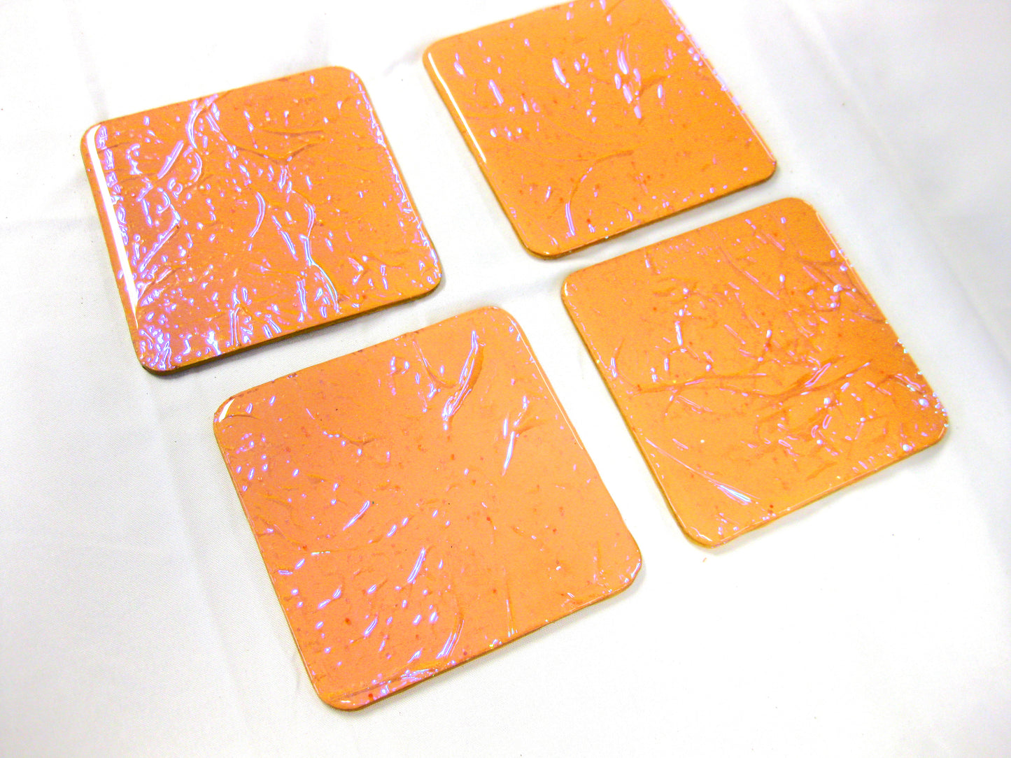 Coasters - Holographic Collection - "Sunkissed" - Square set of 4
