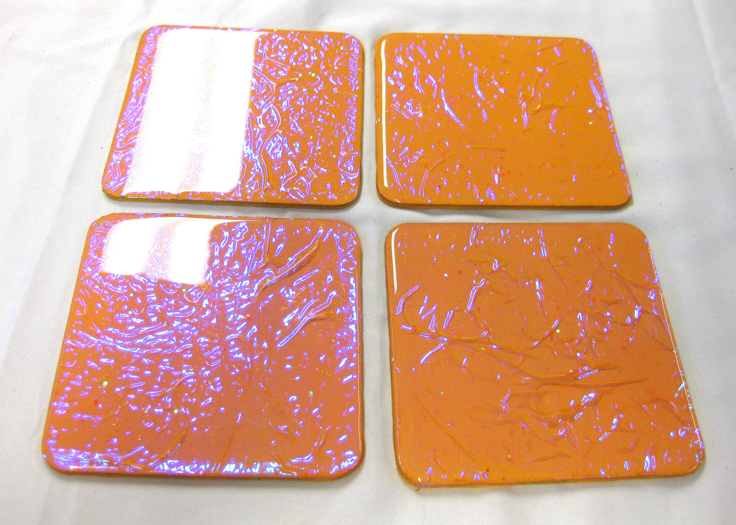 Coasters - Holographic Collection - "Sunkissed" - Square set of 4