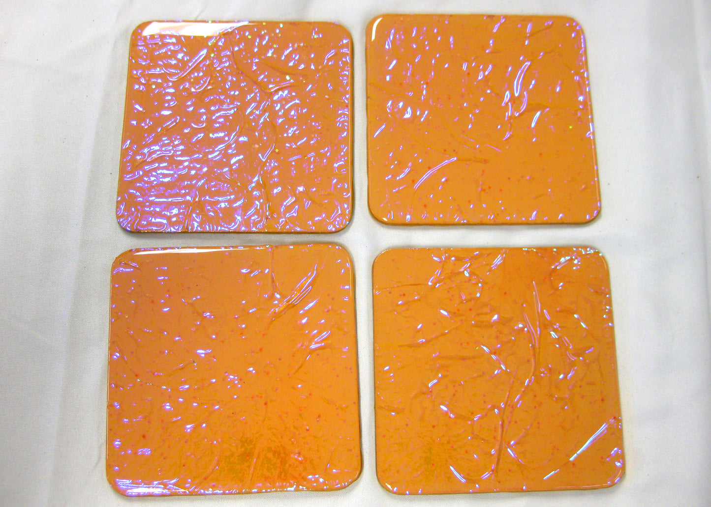 Coasters - Holographic Collection - "Sunkissed" - Square set of 4