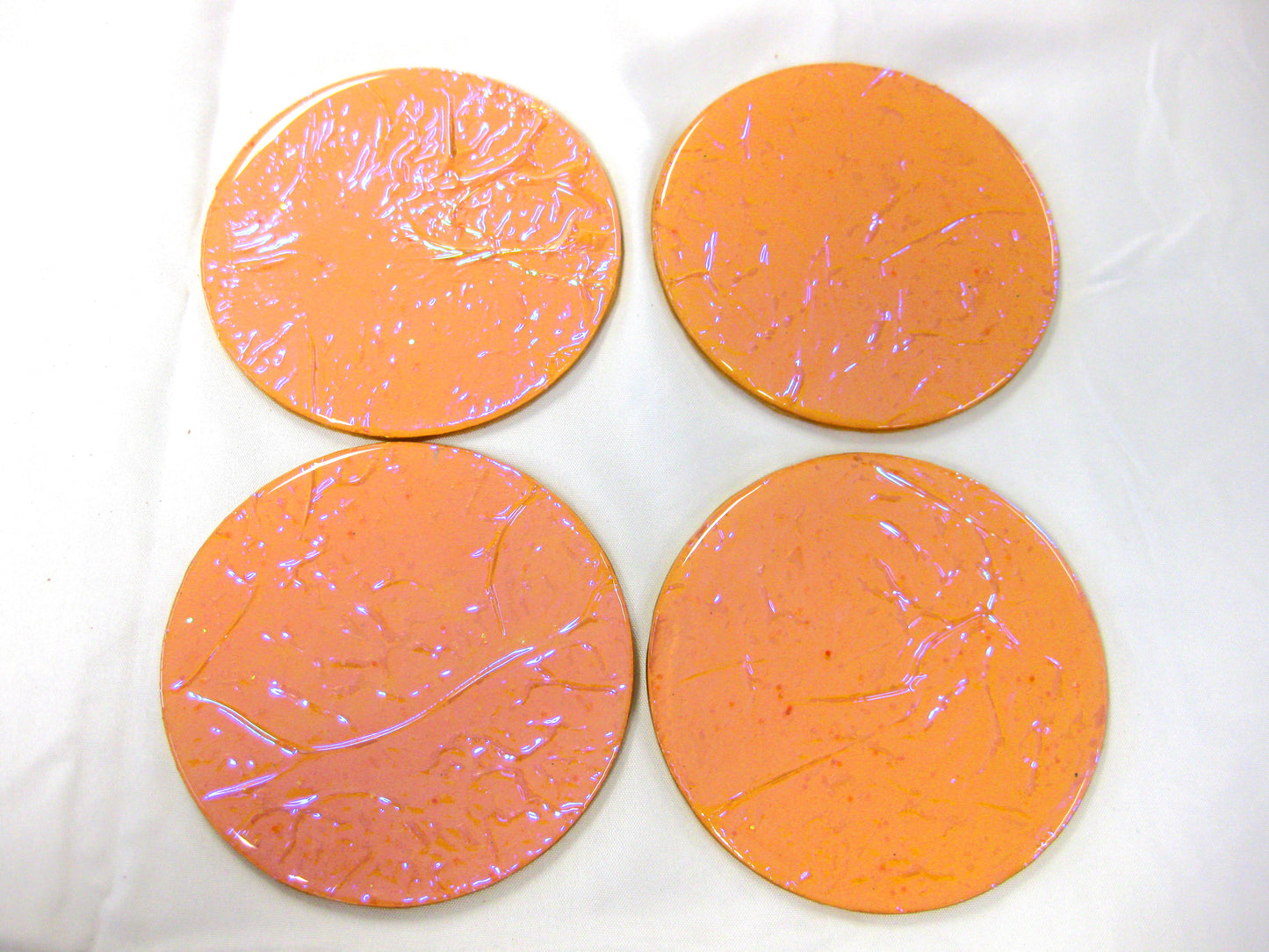 Coasters - Holographic Collection - "Sunkissed" - Round set of 4