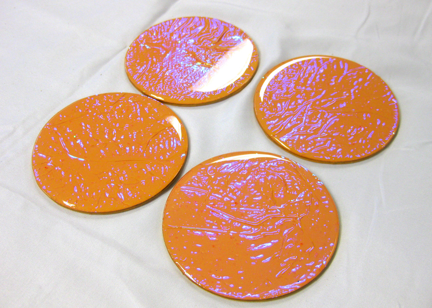 Coasters - Holographic Collection - "Sunkissed" - Round set of 4
